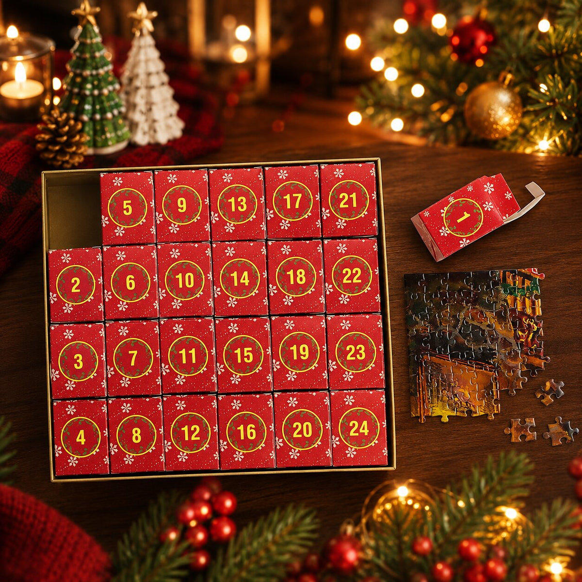 Puzzember - Puzzle-Adventskalender mit 1008 Teilen