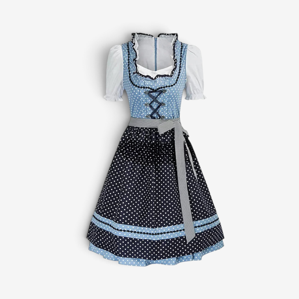 Traditionelles Dirndl Kleid mit Schürze für Damen