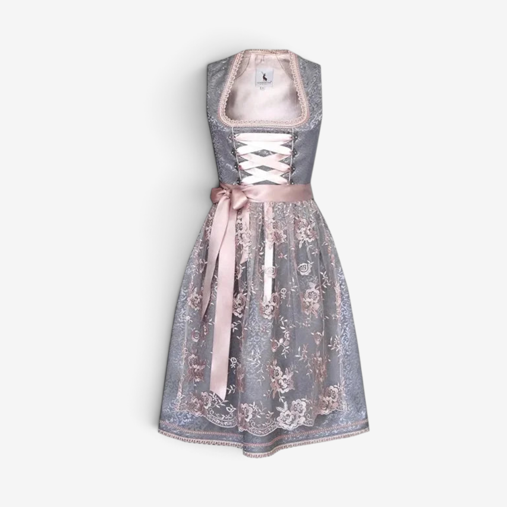 Traditionelles Dirndl Kleid mit Schürze für Damen