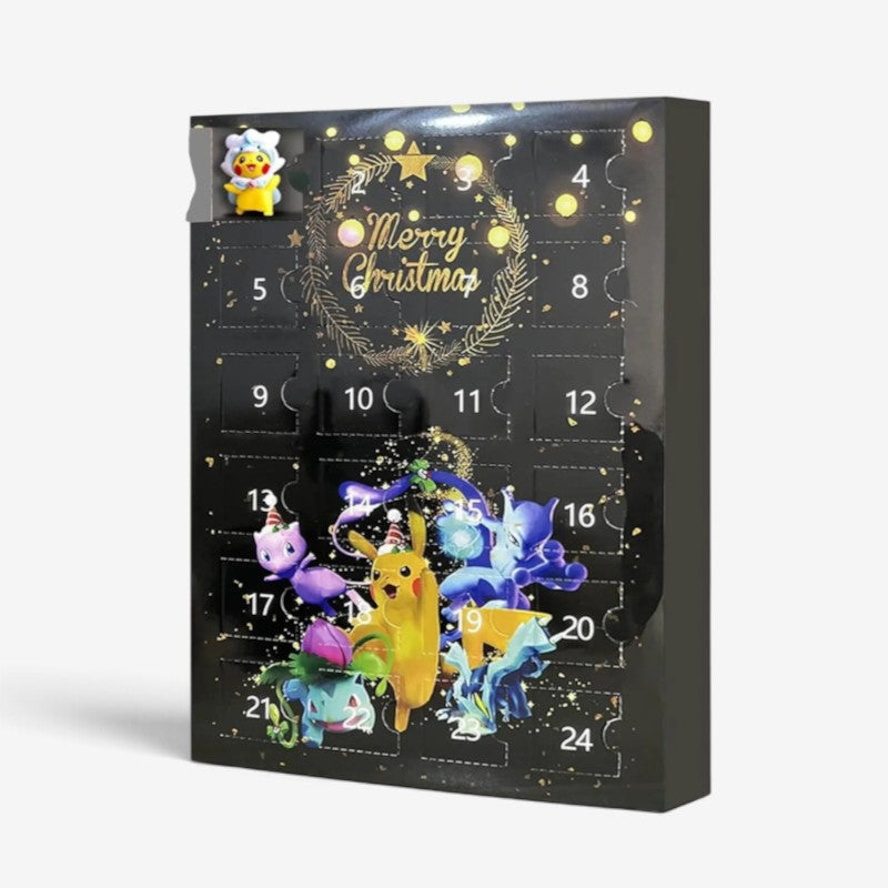 PokeNexa - Adventskalender mit 3D Pokémon-Figuren und Countdown-Design