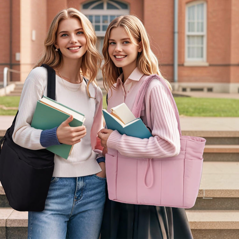 ToteCarry - Gestepptes Tote Bag mit Gepolstertem Laptopfach