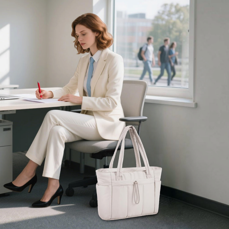 ToteCarry - Gestepptes Tote Bag mit Gepolstertem Laptopfach