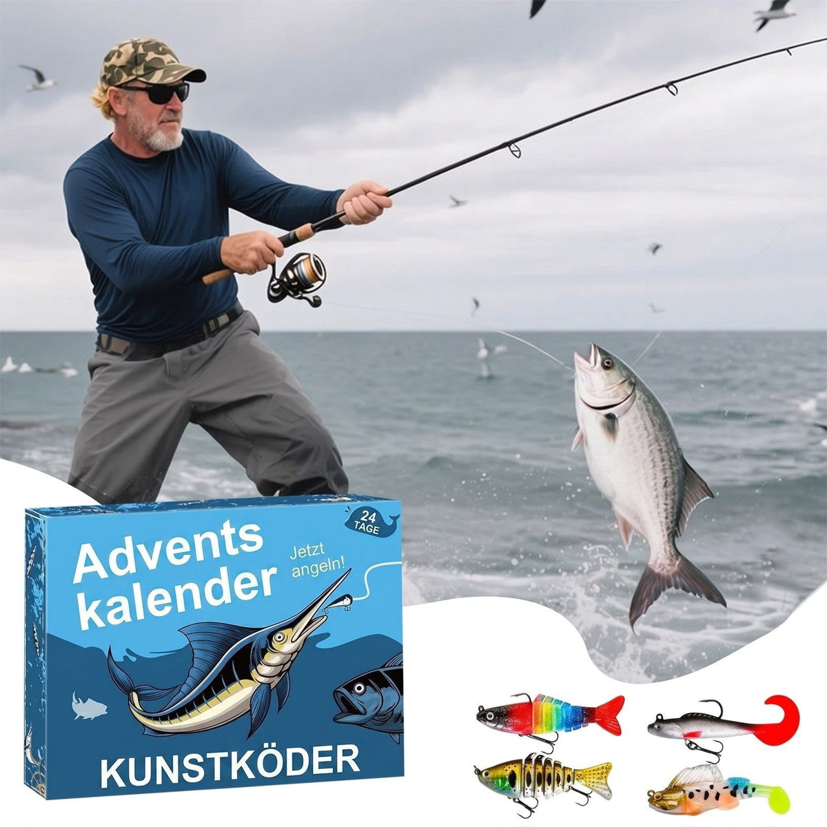 LureCatch - Adventskalender mit Kunstködern für Angler