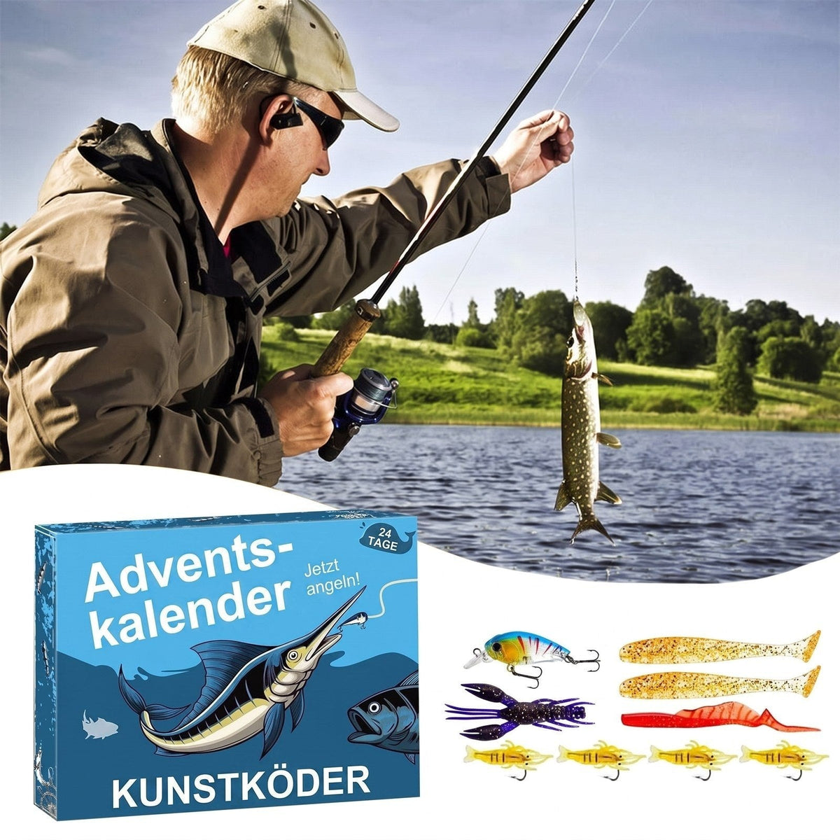 LureCatch - Adventskalender mit Kunstködern für Angler