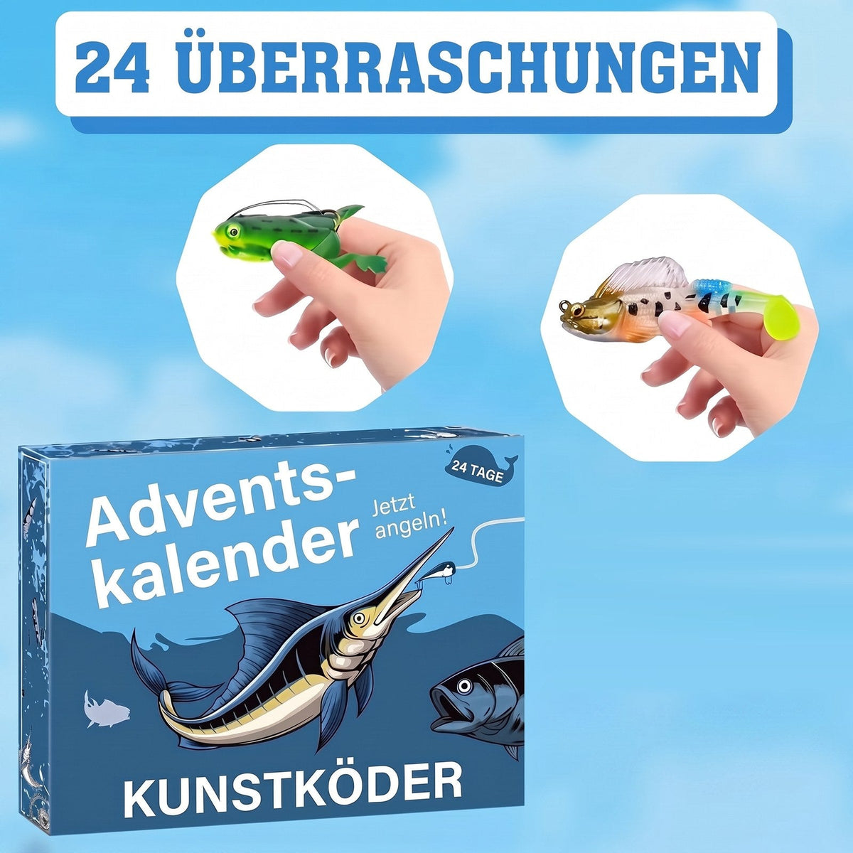 LureCatch - Adventskalender mit Kunstködern für Angler