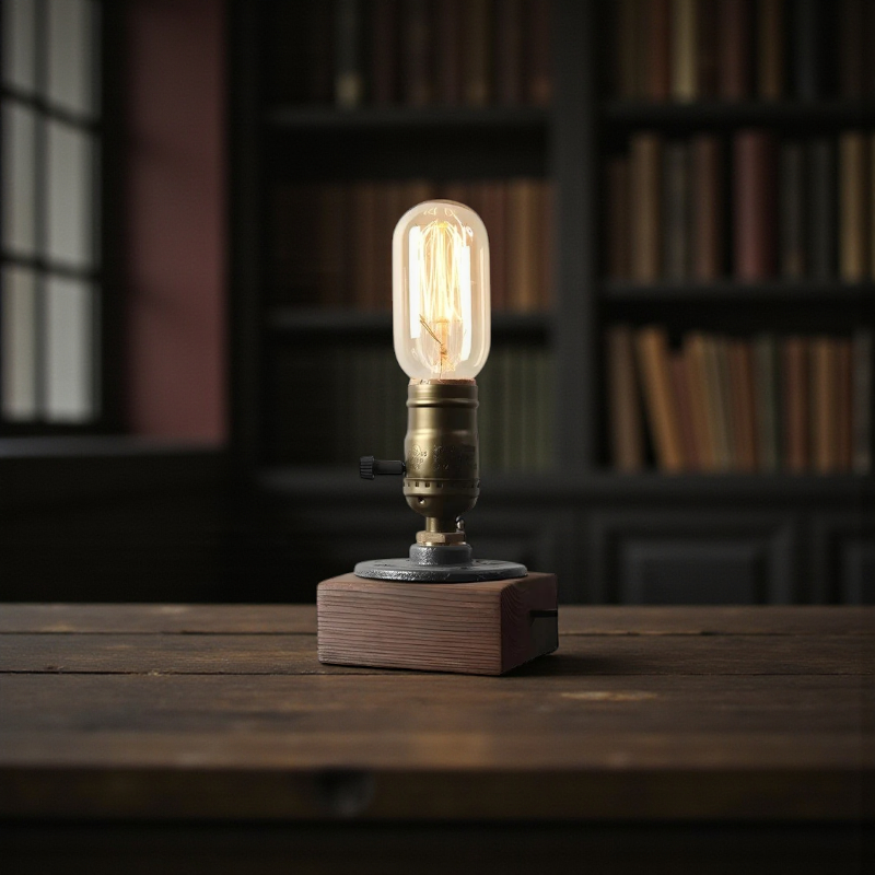 Lumiera - Industrielle Tischlampe Vintage