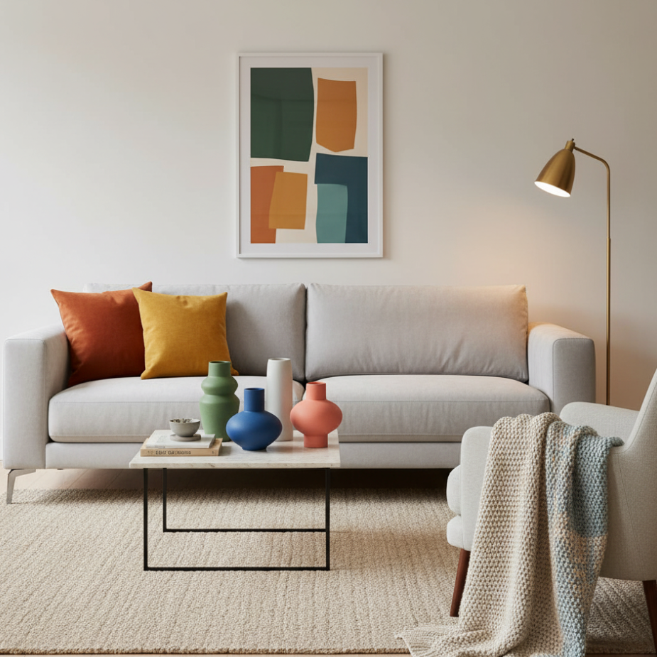 Farben im Interior Design – wie Sie mit Accessoires die richtige Stimmung schaffen
