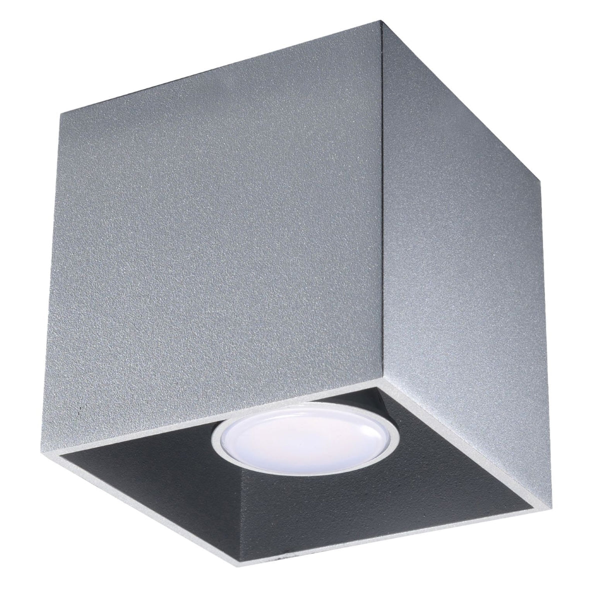 Claria - QUAD 1 Deckenleuchte, grau, 10 x 10 cm