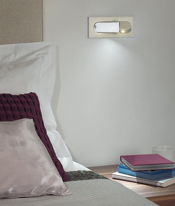 Luzana - LED-Nachttischlampe mit verstellbarem Kopf