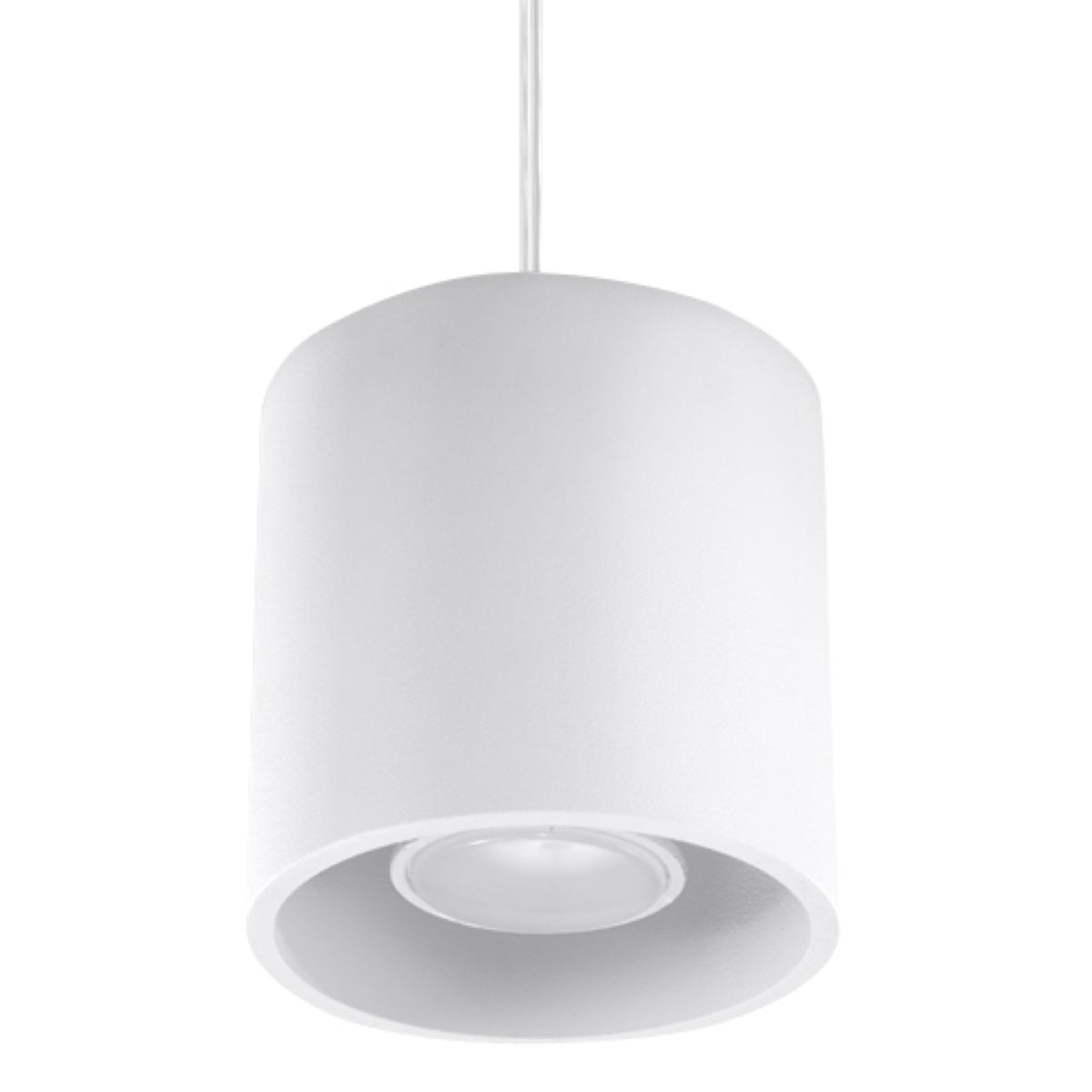Orbis - 1 Weiße Pendelleuchte aus Aluminium