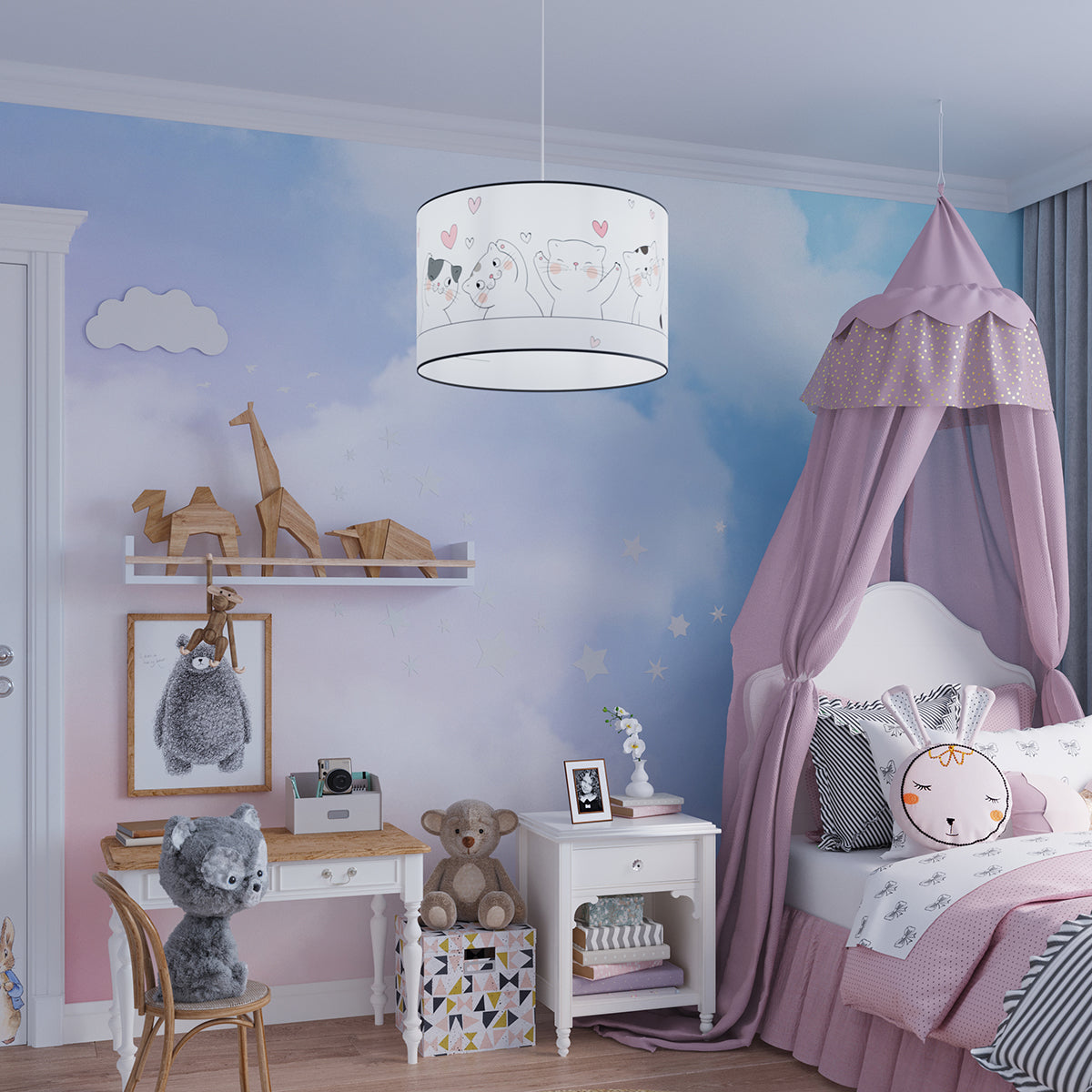 Halona - Kinderzimmer-Hängeleuchte, 30 cm, bunt