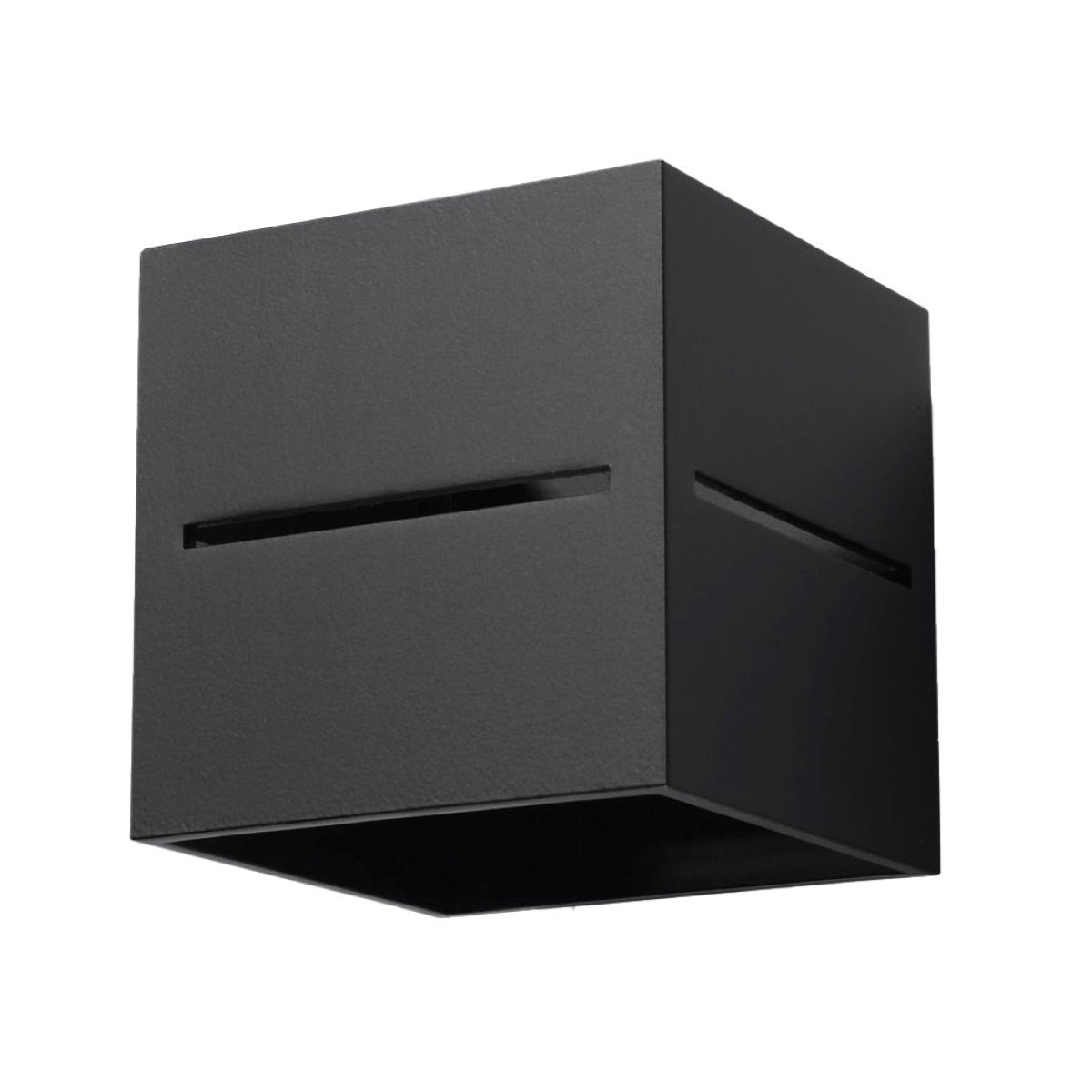 LOBO - Wandleuchte, schwarz mit vertikaler Perforation