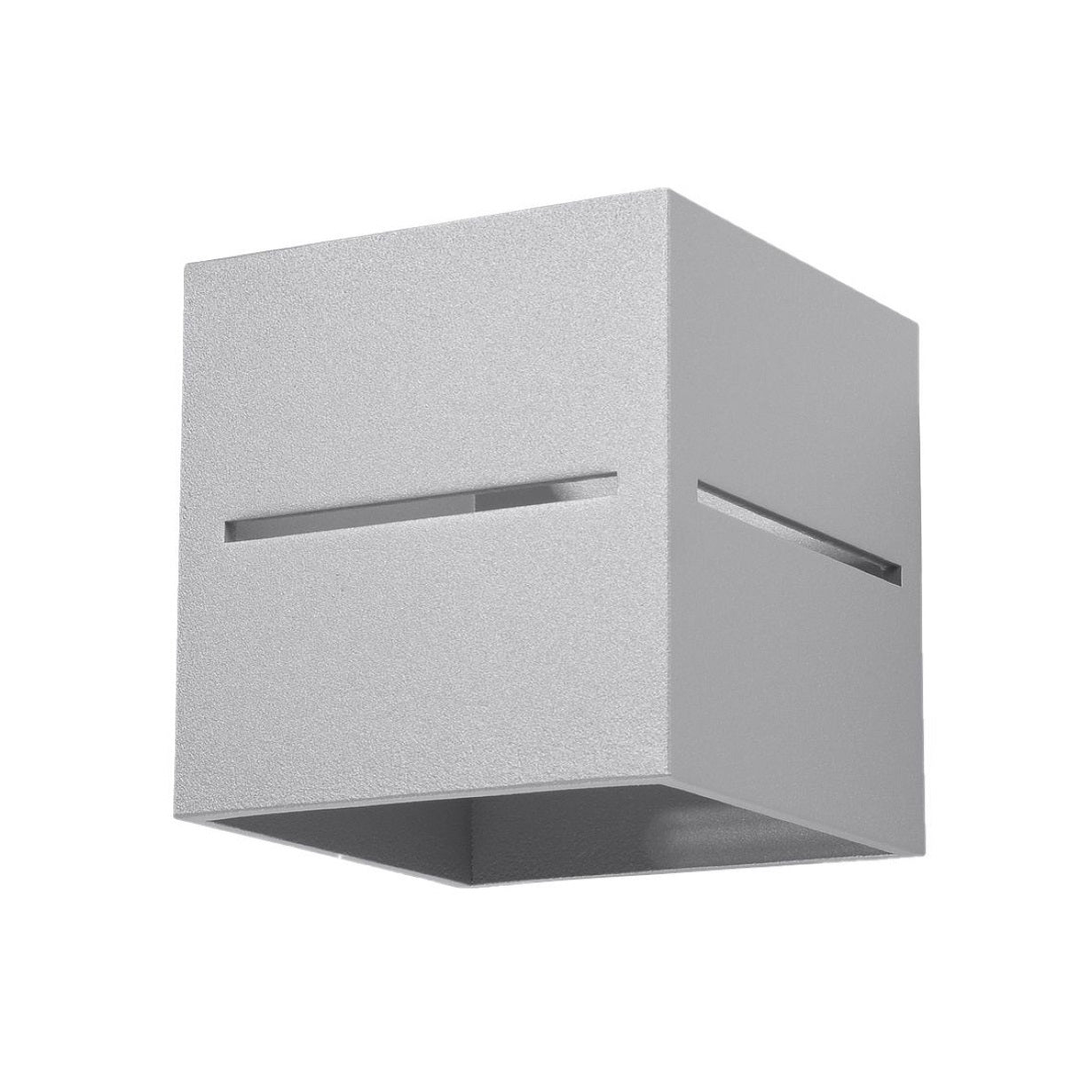 LOBO - Wandleuchte, grau mit vertikaler Perforation