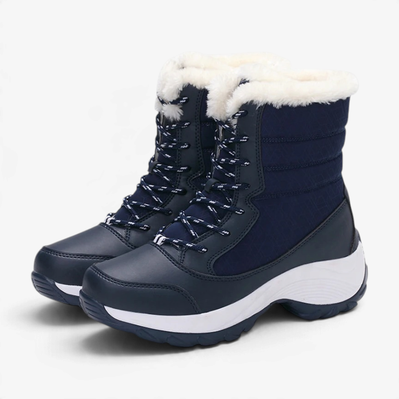 FrostTrek - Damen Winter Schneestiefel mit Plüschfutter und Plateausohle