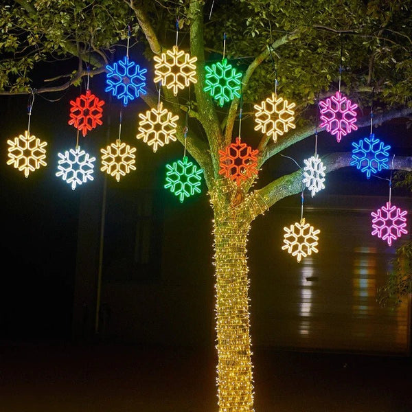 Natura - LED-Schneeflockenlicht für den Außenbereich