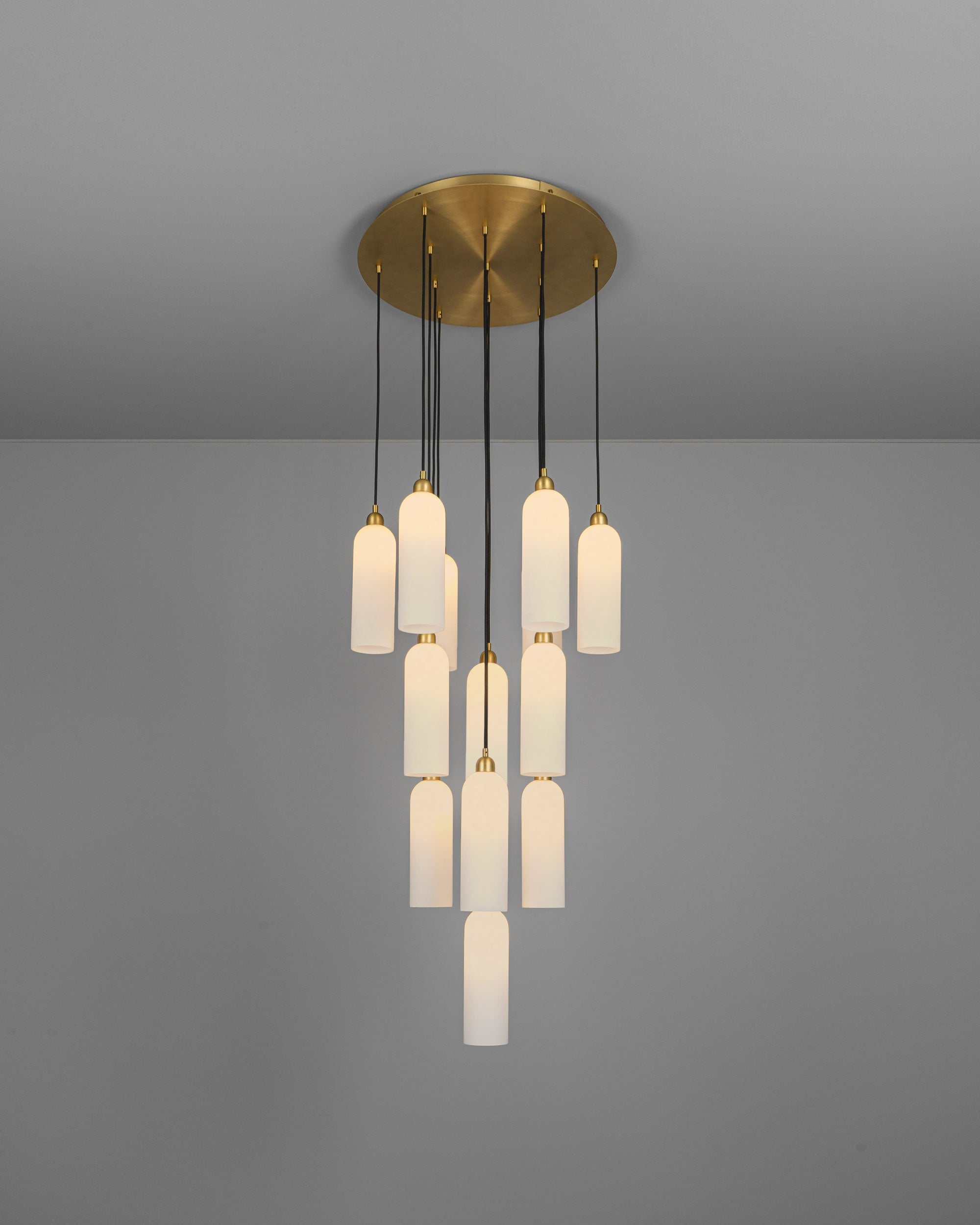 Metall/Glas - Cluster-Pendelleuchte, Metall/Glas