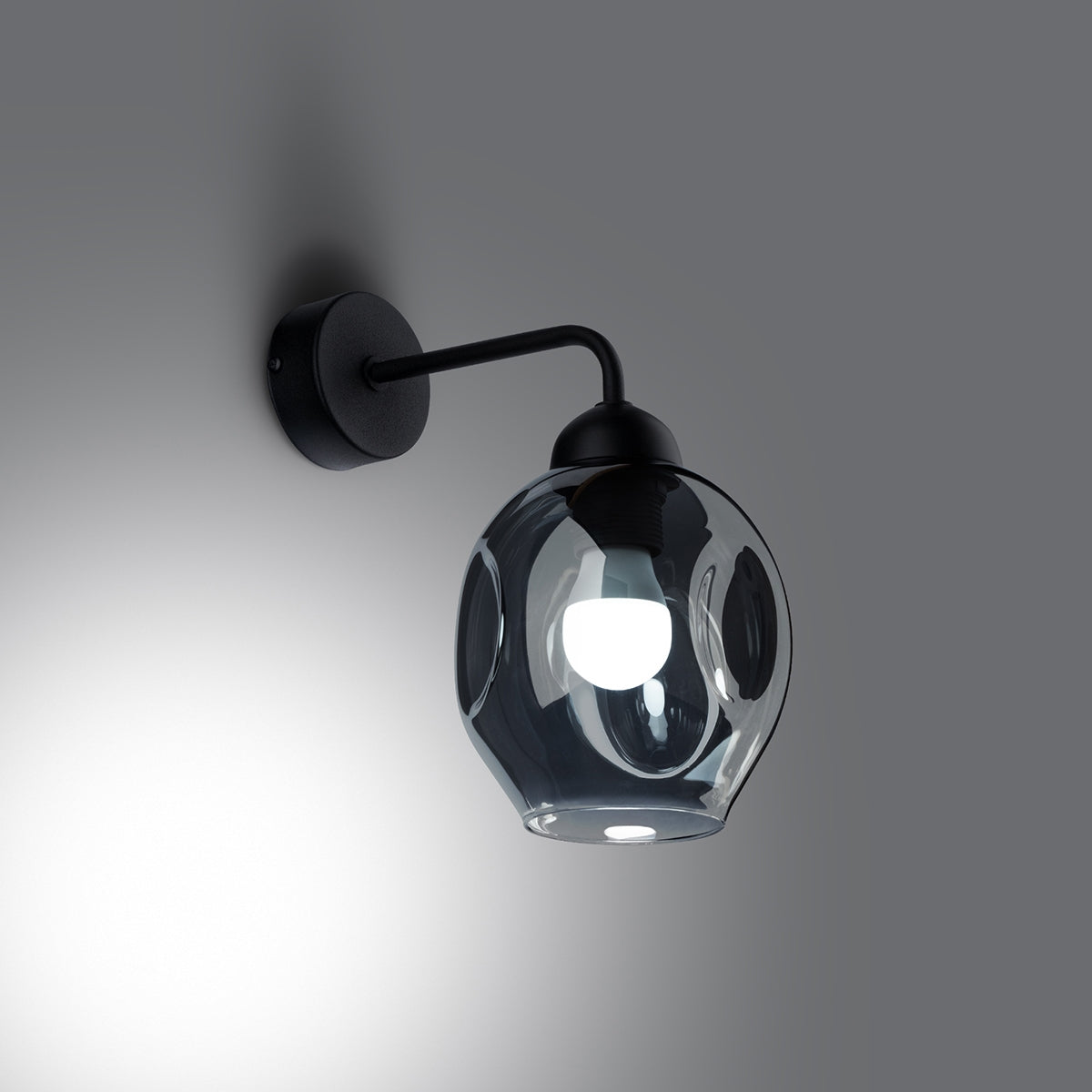 FILLAN - 1 Wandleuchte, schwarz