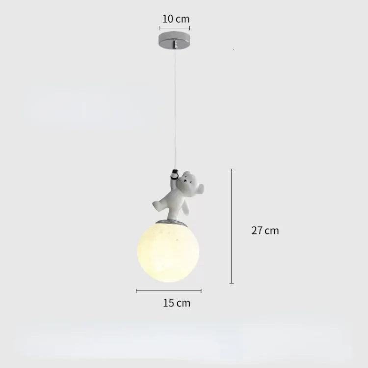 Rondea - LED-Pendelleuchte für Kinderzimmer Nordic Bear Glow