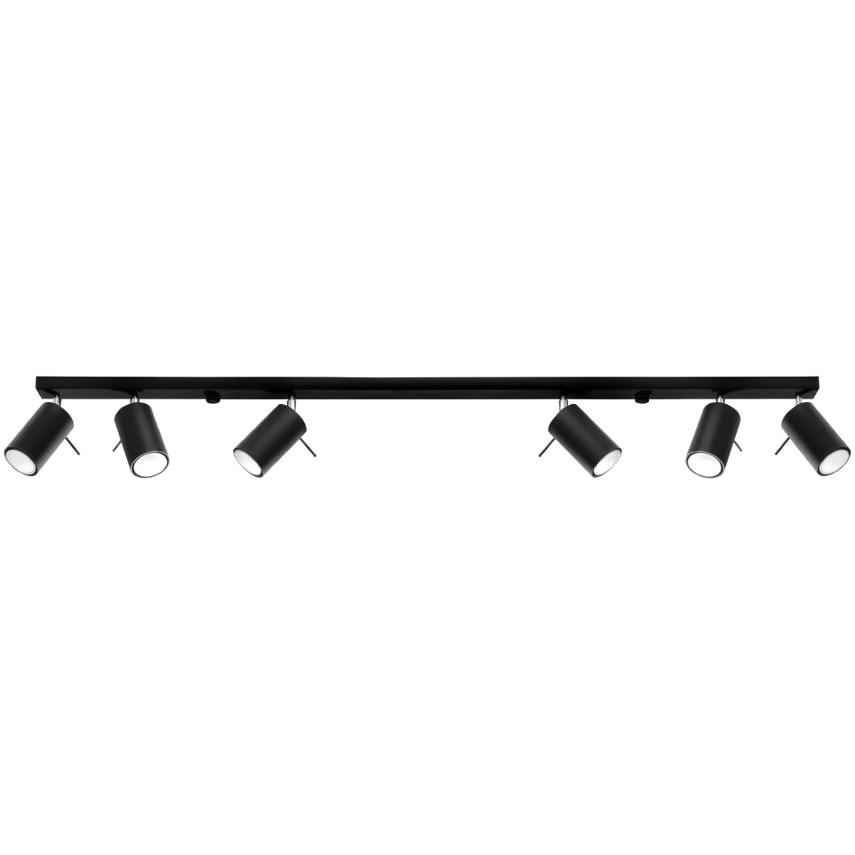 Ring - Deckenleuchte Ring 6L Schwarz aus Stahl