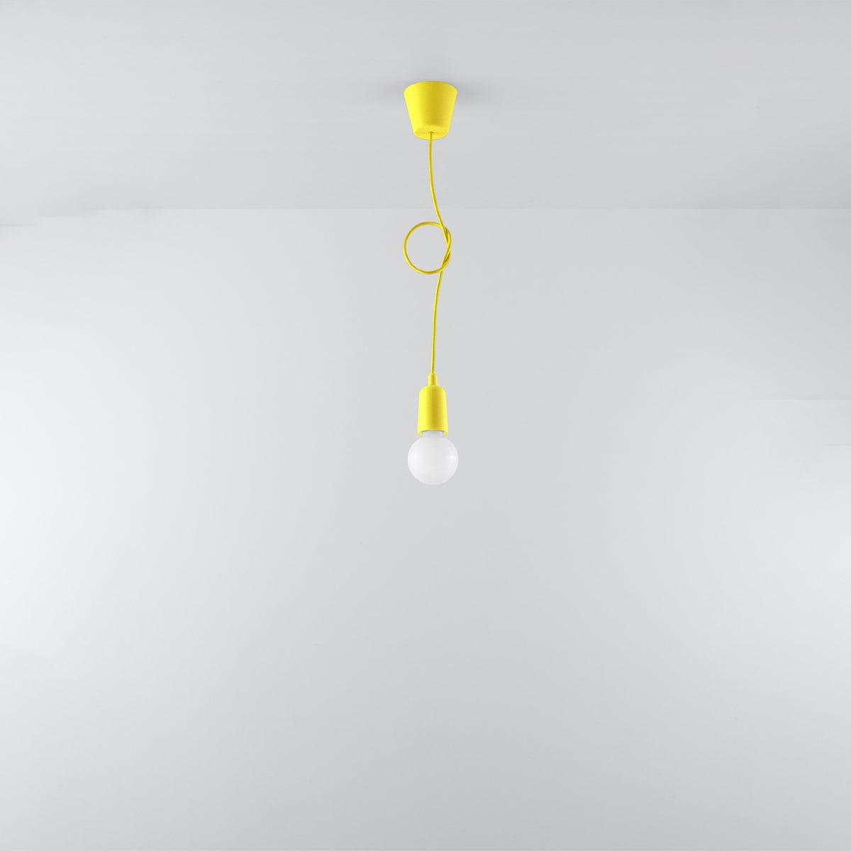 Plafona - Gelbe Pendelleuchte 90 cm