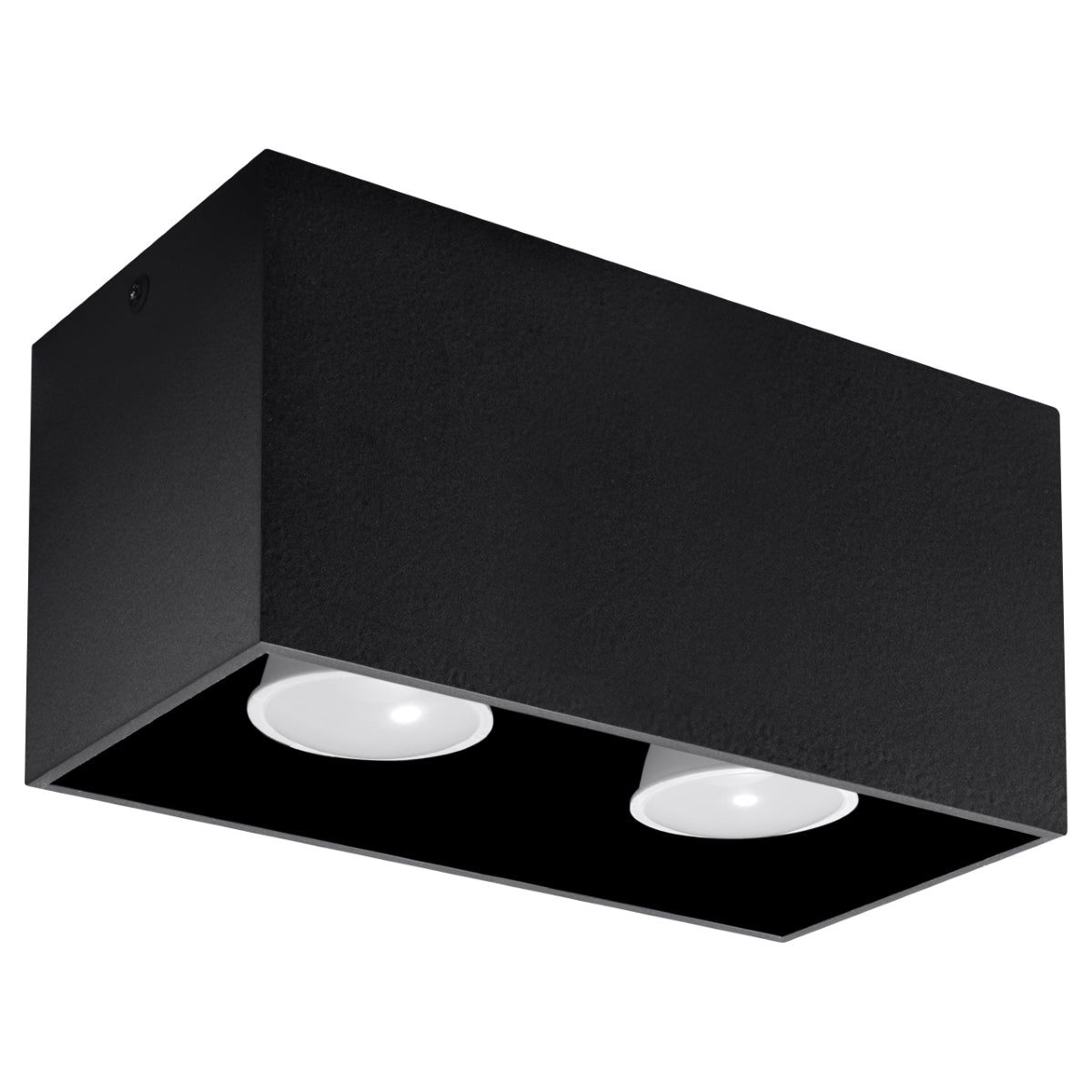 Plafona - Schwarze 2-flammige Deckenleuchte GU10