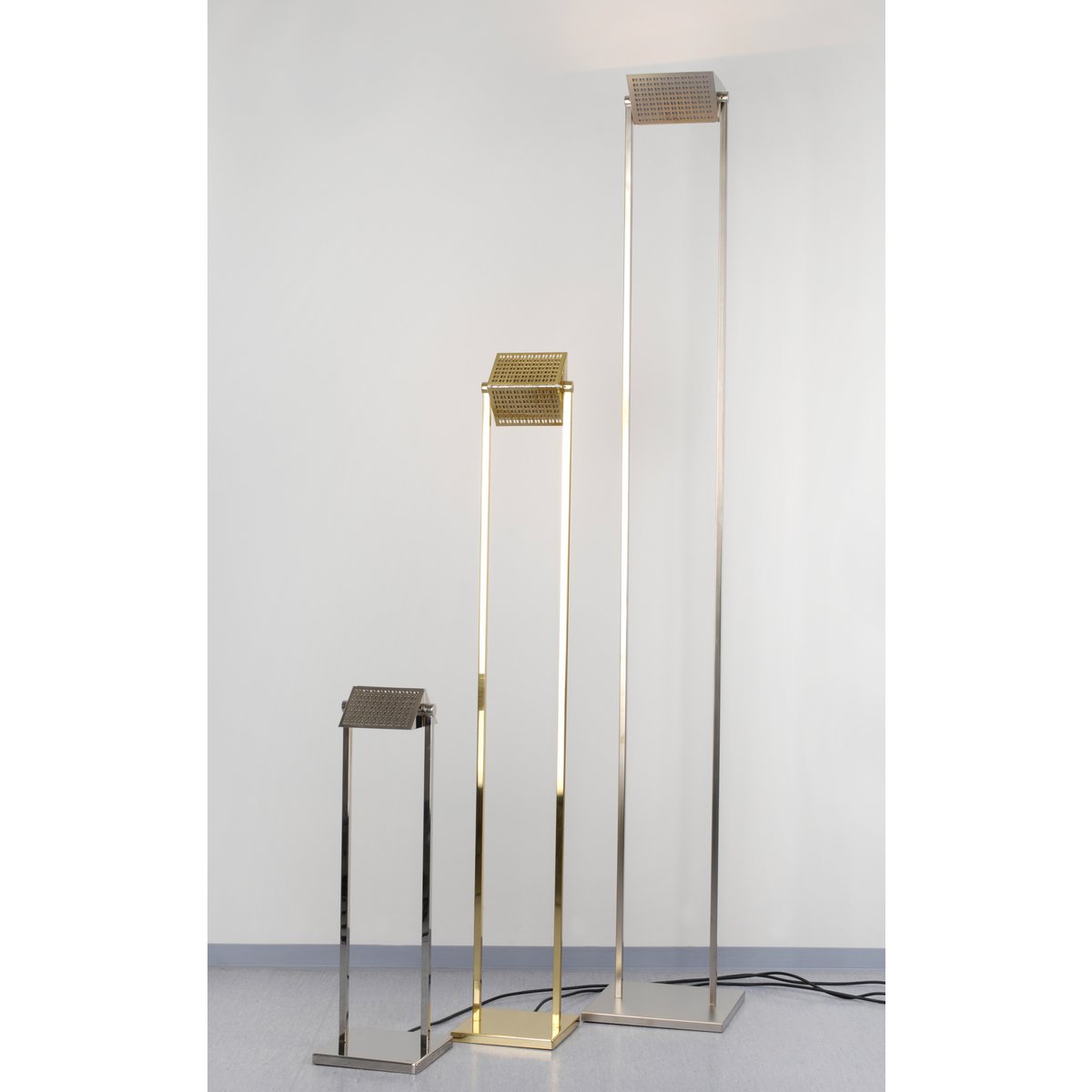 Luxury - LED-Stehleuchte Luxury 4, Mattnickel