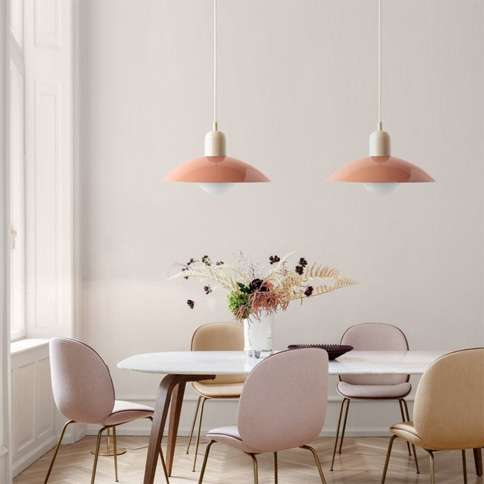 Macaron - Bauhaus Pendelleuchte, Metall & Glas