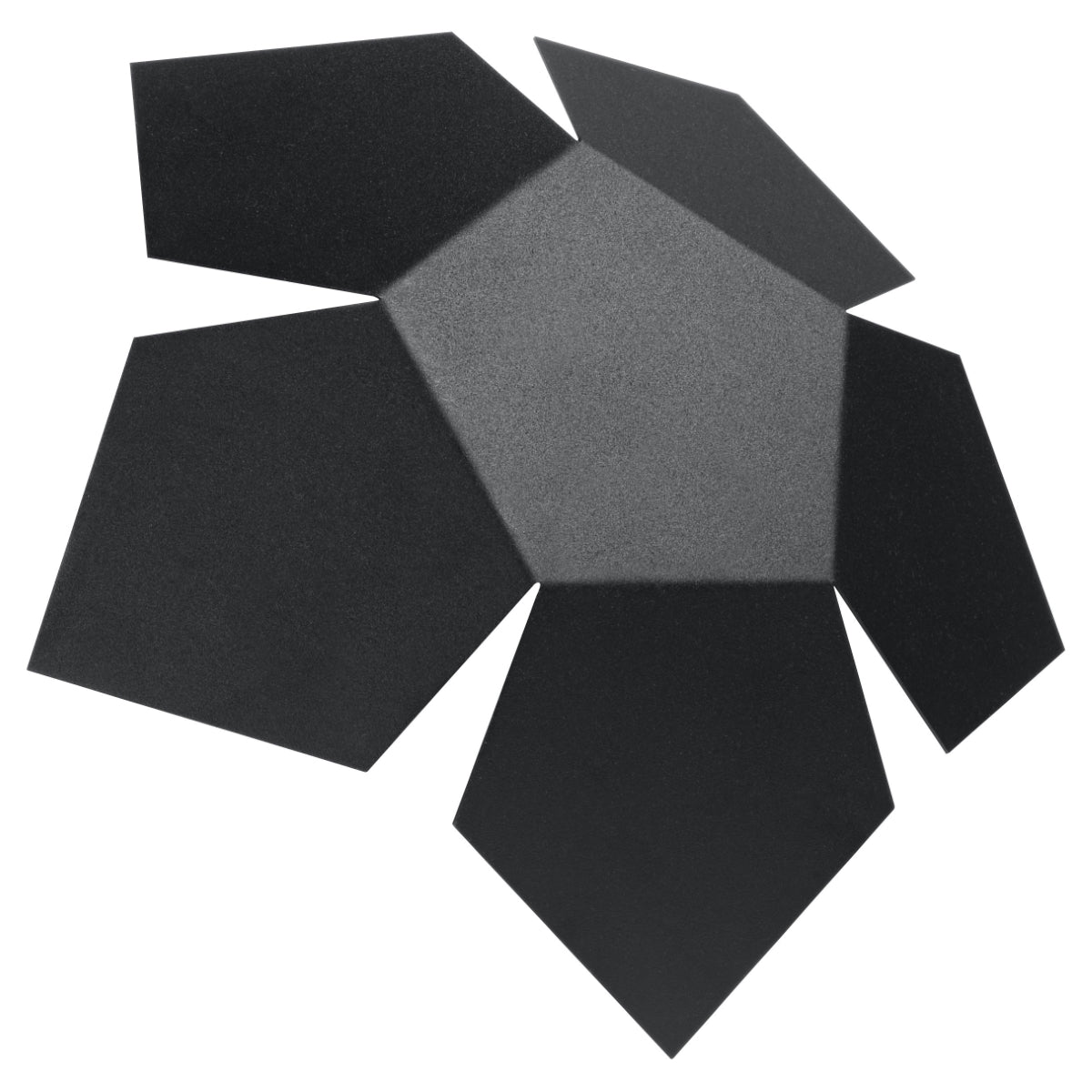 PENTA - Wandleuchte, schwarz, aus Stahl