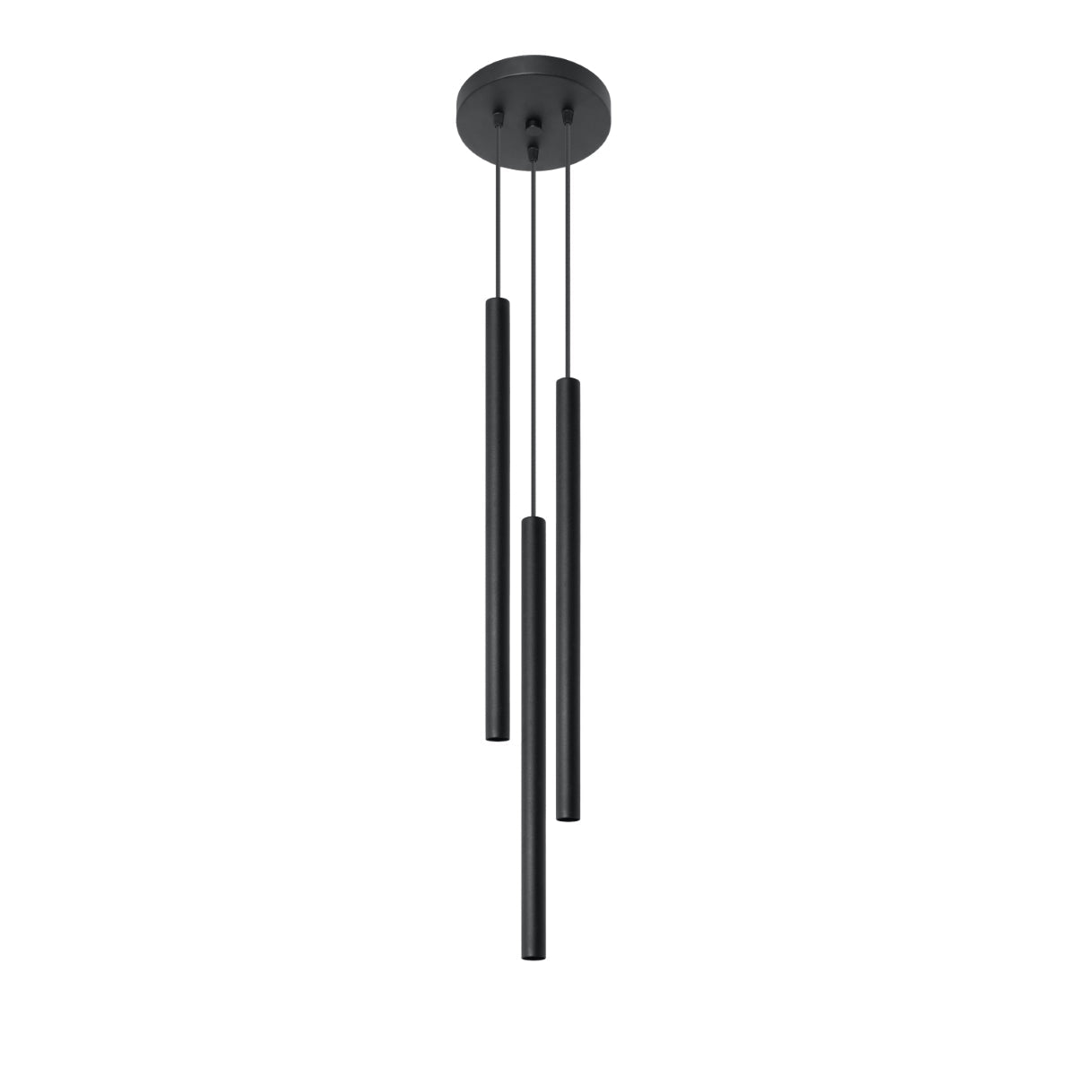 PASTELO - 3P Pendelleuchte, schwarz