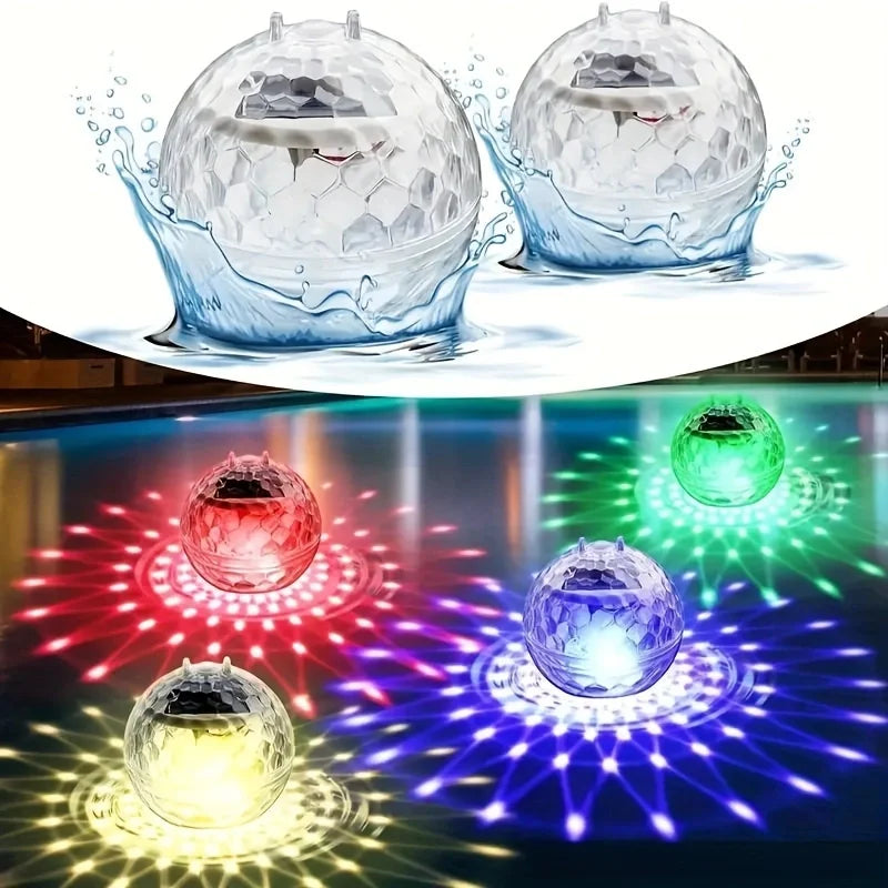 Schwimmende - Solar-Poolleuchten IP65 mit RGB-Farbwechsel