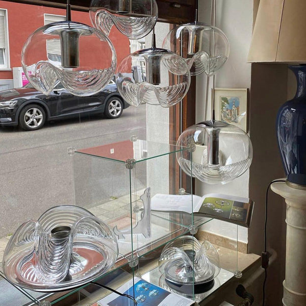Golf“ - Pendelleuchte Golf aus Glas und Metall