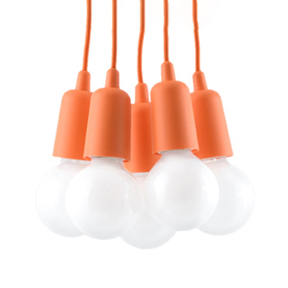 Aurela - Pendelleuchte E27, 5-flammig, orange