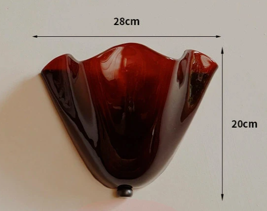 Murano - Wandleuchte aus farbigem Wabi-Sabi-Glas im