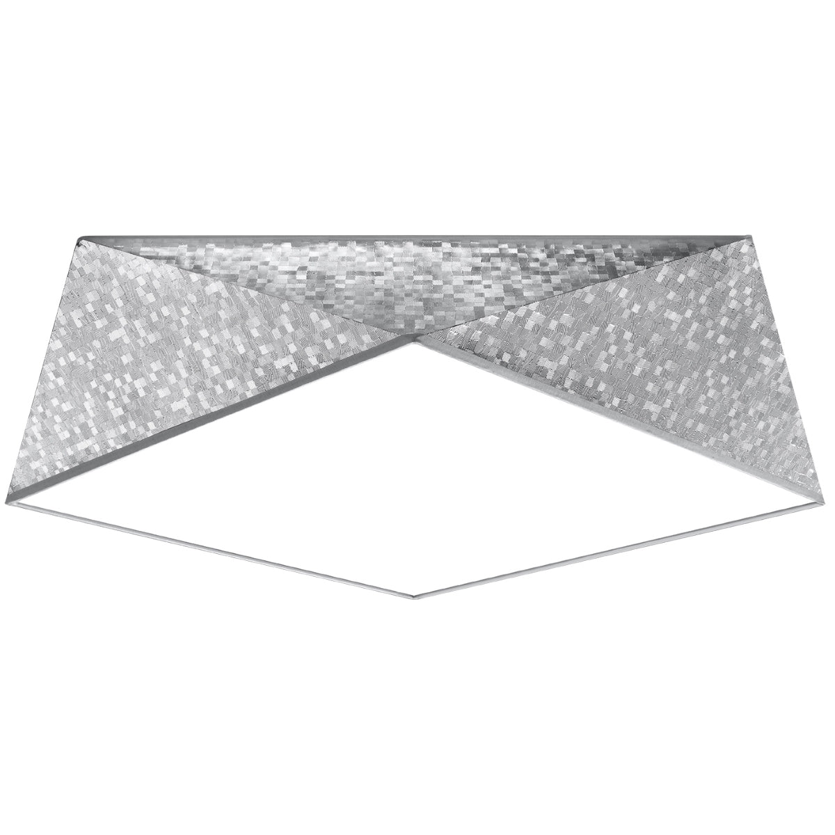 Hexa - 45 Silberne Deckenleuchte 45×45 cm