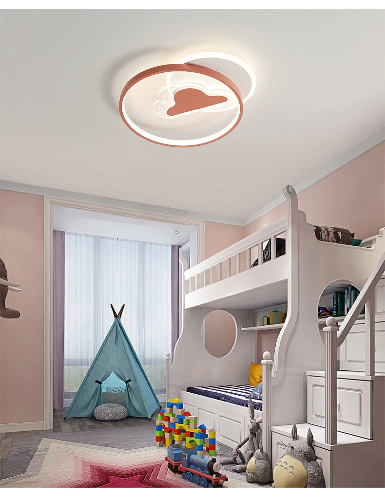 Vortex - LED-Deckenleuchte für Kinderzimmer, dimmbar mit