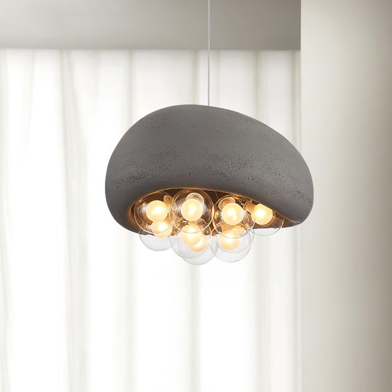 Khmara - Bubbles Pendelleuchte in Weiß/Schwarz/Grau