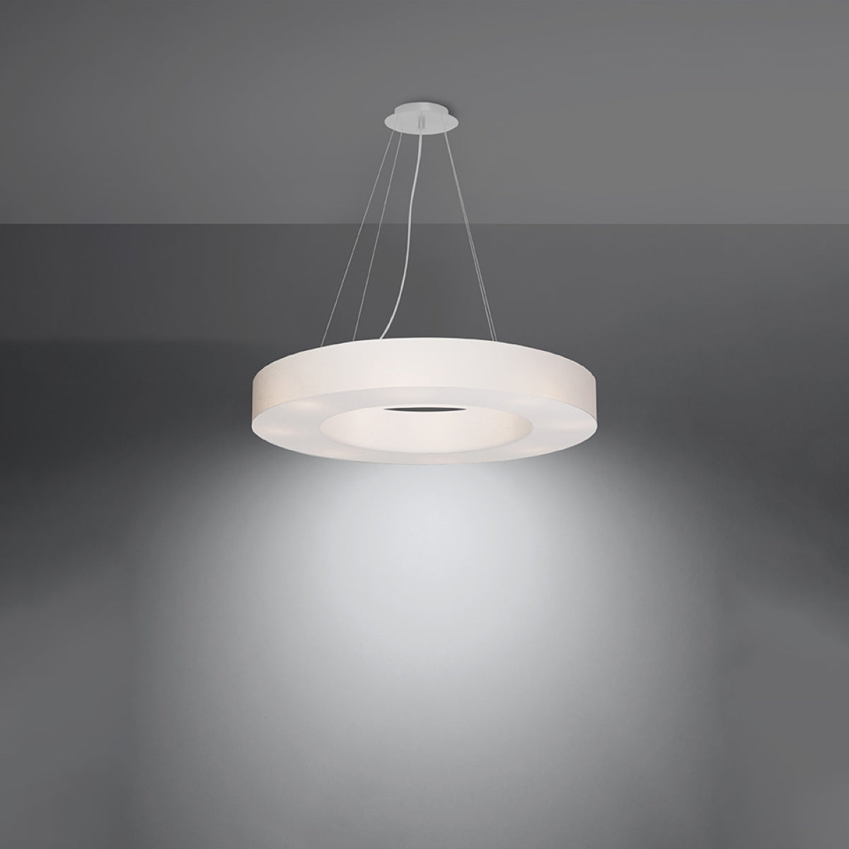 Plafona - Weißer Kronleuchter 70 cm