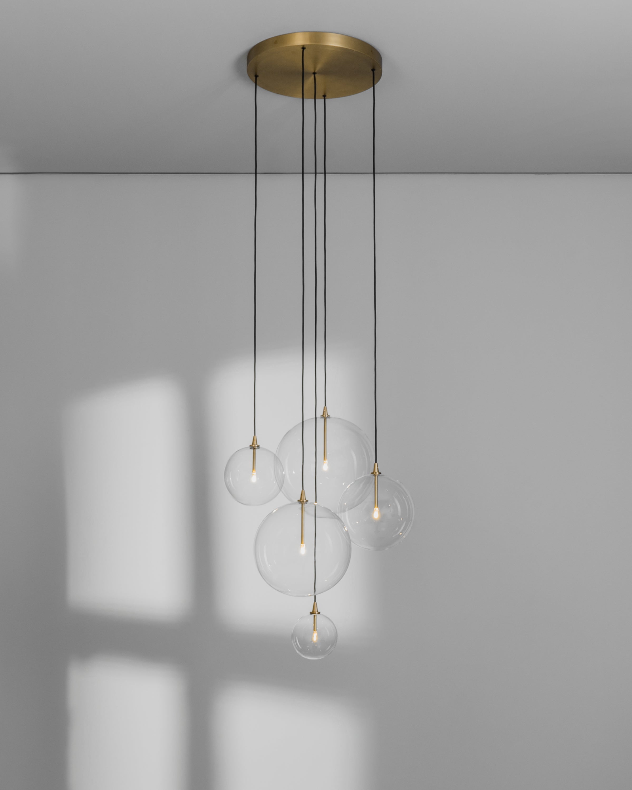Metall/Glas - Cluster-Pendelleuchte, Metall/Glas, bis zu