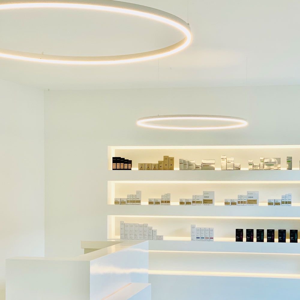 Ø100 - LED-Ringpendelleuchte Ø100 cm mit Direktlicht