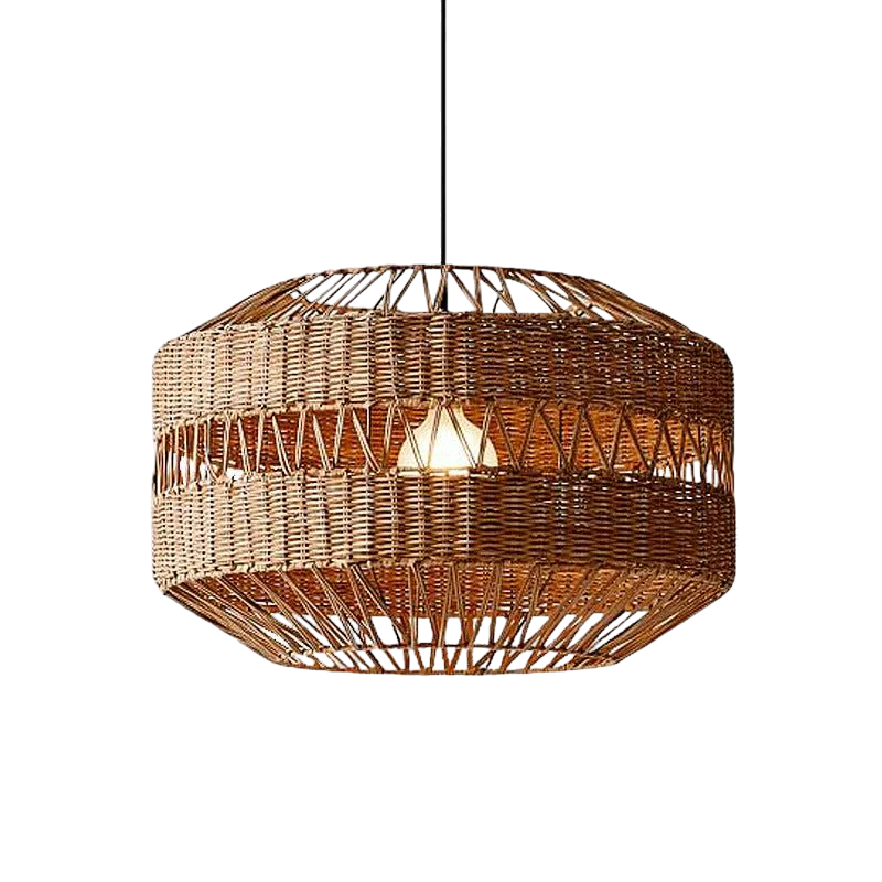 Polara - Bambus-Pendelleuchte in Beige