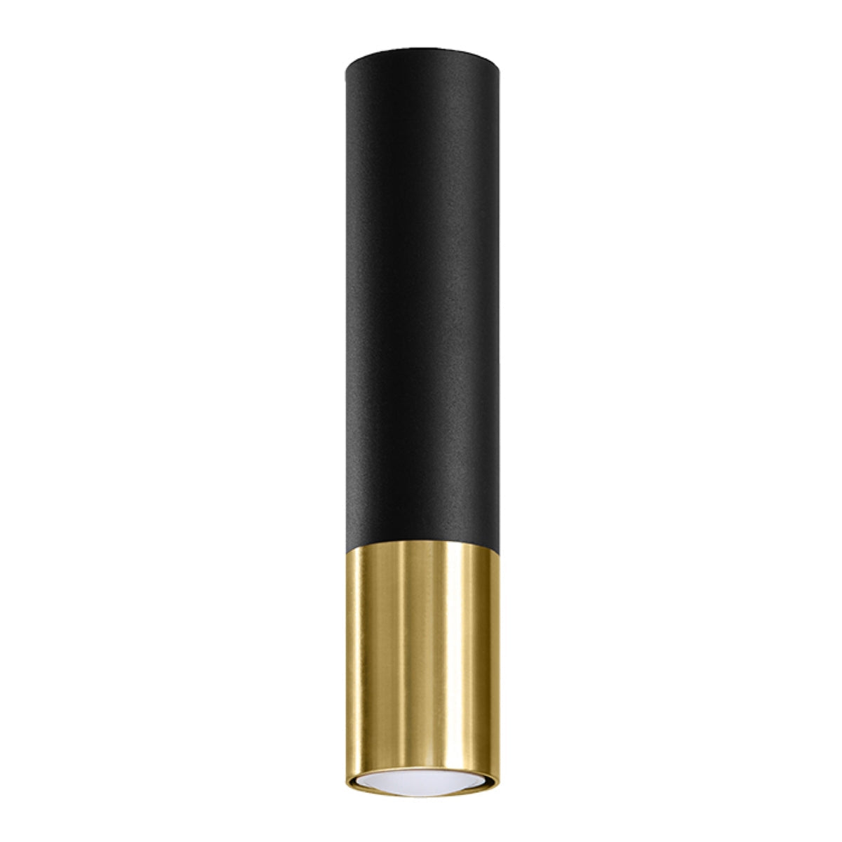 Deckeneinbaustrahler - GU10, 1-flammig, Stahl, Schwarz/Gold