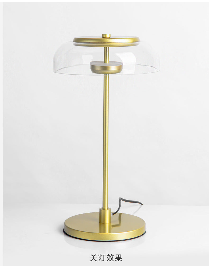 Quelix - Designer-Tischleuchte aus Glas mit LED
