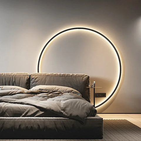 Minimalistische - runde LED-Wandleuchte