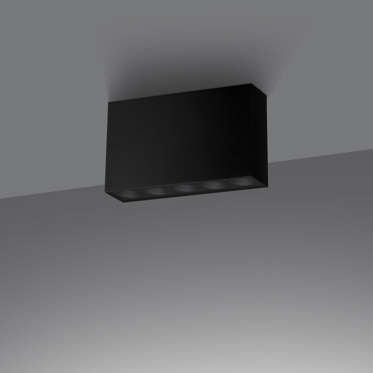 Aurela - LED-Deckenleuchte, schwarz, 1168 lm