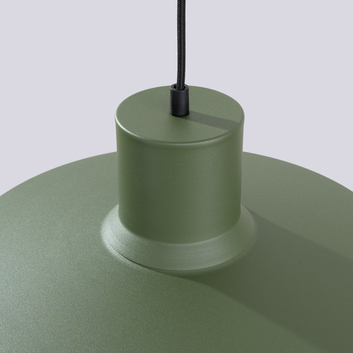 Olivgrüne - Pendelleuchte, 35 cm, Retro-Stil