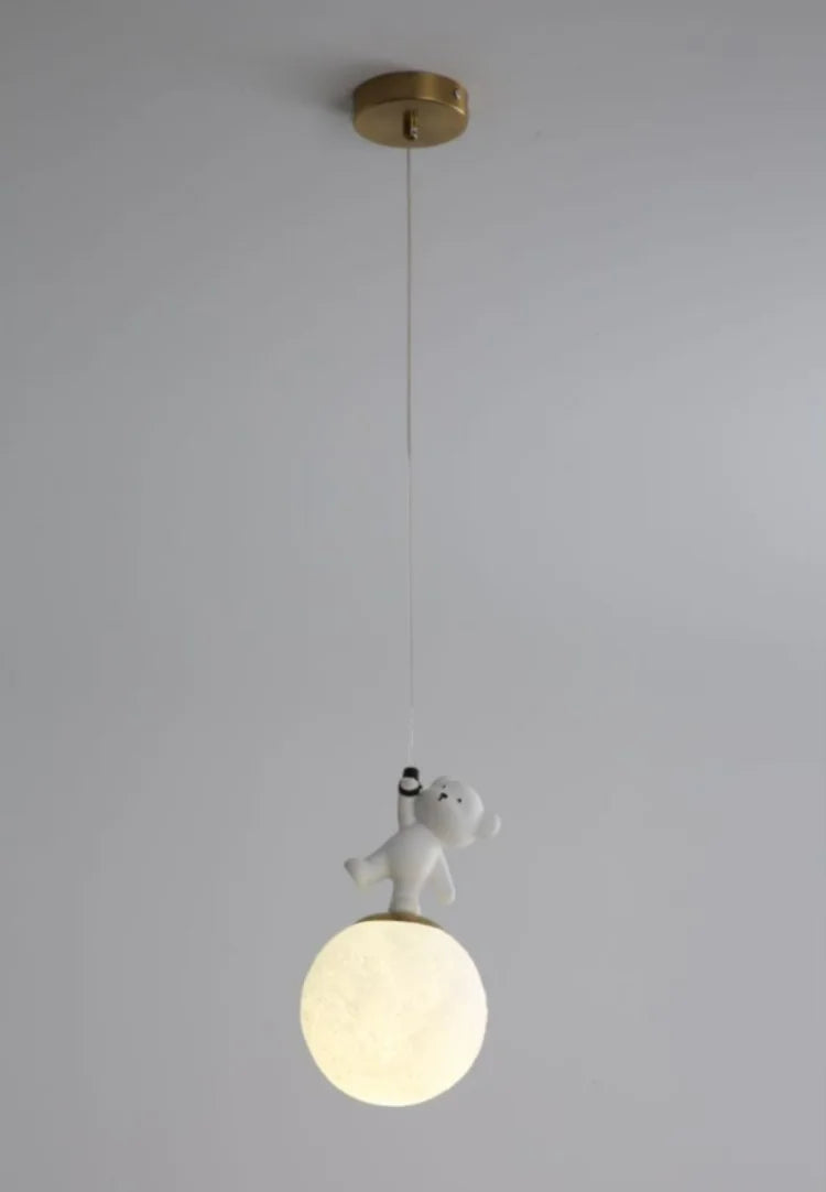 Rondea - LED-Pendelleuchte für Kinderzimmer Nordic Bear Glow