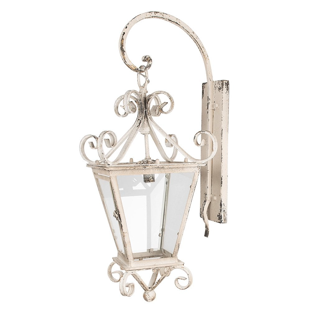 Acento - Beige Wandleuchte aus Eisen und Glas, 79 cm hoch