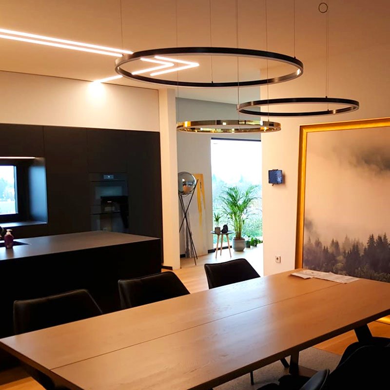 Skapetze - LED-Ring-Pendelleuchte 120 cm, dimmbar