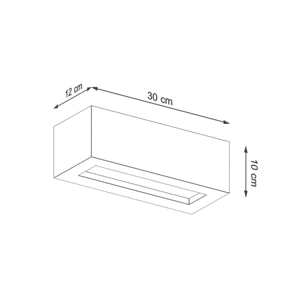 Acento - Betonwandleuchte 30 cm VEGA