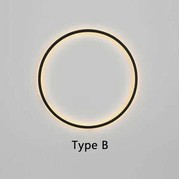 Minimalistische - runde LED-Wandleuchte